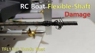 RC boat] Flexible shaft damage, How to fix it