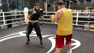 10-5-24: Artur Beterbiev, Pads w/ Iceman John Scully (Saudi Arabia, 7 days before Bivol fight)