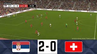 SERBIA GEGEN SWITZERLAND 2-0 | UEFA NATIONS LEAGUE 24 -25 | SIMULATION