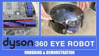 Dyson 360 Eye Robotic Vacuum Cleaner Unboxing & Demonstration