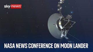 NASA and Intuitive Machines hold news conference to discuss latest mission to Moon