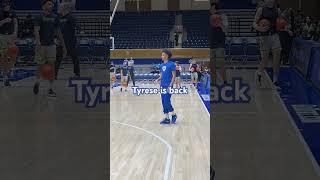 Tyrese Proctor is back for @DukeMBB today #dukebasketball #duke