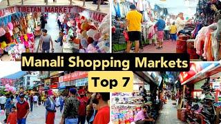 Manali Shopping Market / Manali Market / Manali Mall Road Shopping / Manali Tourist Market / Manali