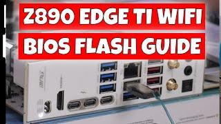 How To Use USB BIOS Flash MSI MPG Z890 Edge Ti WiFi Motherboard