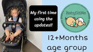My first time ever using the new Routine (12M+) On BabySitMe from the Update!