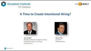 Envestnet Institute on Campus: Intentional Hiring Webinar Recording