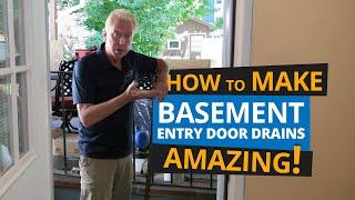 Installing Basement Door Drains to Drainage System