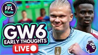 FPL GW6: EARLY THOUGHTS!  Wildcard Time! Time to Sell Salah? | Reaction Stream Gameweek 6 2024/25