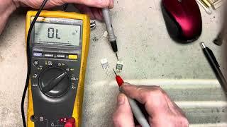 Testing a TIP-102 or equivalent Darlington transistor