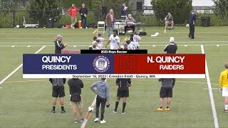 QATV Sports: Quincy vs. North Quincy Boys Soccer - September 16 2023