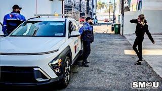 Venice Safe Team Aids Distressed Homeless Woman Blocking Building Entrance