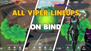 20 Viper lineups on Bind! *2024* | VALORANT