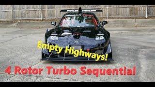 Turbo 4 Rotor F1 Air Shifted Sequential BLASTS Highways During Social Distancing!