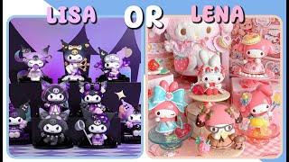 LISA OR LENA  || SANRIO THINGS || clothes, shoes, beg etc...#lisa #lena #lisaandlena #sanrio