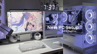 Gaming vlog | 新しい白ゲーミングPC 開封からsetupまで原神、新作マリオ