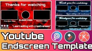 How To Make Cool Outro/End Screen Template On Android