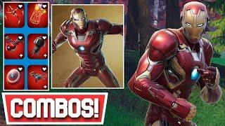 *NEW* BEST IRON MAN MK 45 SKIN COMBOS! | Fortnite