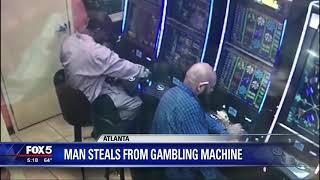 Man steals from gambling machine