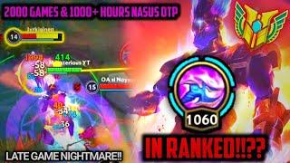 Wild Rift | 1000 STACKS NASUS IN RANKED!!?? (Big Late Game Nightmare Dog!!) Nasus Mini Guide & Tips