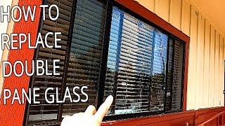 How to replace broken double pane, IGU, glass in aluminum window , detailed, step by step tutorial.