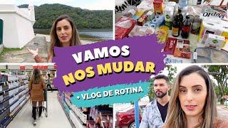 VAMOS NOS MUDAR DE CIDADE DE NOVO + COMPRAS NO SUPERMERCADO E PASSEIO EM BERTIOGA | Bruna Dalcin