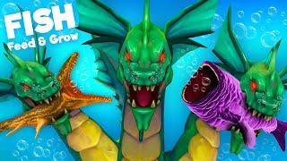 *NEW* LEGENDARY HYDRA vs. PREHISTORIC PROGNATHODON | Feed & Grow