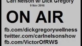 Dick Gregory talking to Carl Nelson on 9 Nov 2016