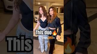 Besties Tamannaah and rasha twinning in black for their new year bash  #shortsfeed #shorts