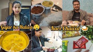 Kari-Chawal  Gajar Halwa Dessert #trending #funny #fun #love #cute #views #viralvideo #viralvideos