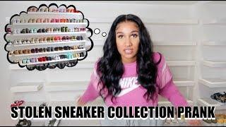 SOMEONE STOLE YOUR SNEAKER COLLECTION & MORE PRANK ON GIRLFRIEND *GETS HEATED* | SHERLINA NYM