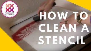 How to Clean a Stencil by Cutting Edge Stencils. DIY decor