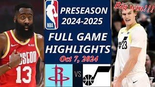 Utah Jazz vs. Houston Rockets  FULL GAME  Oct 7, 2024 | NBA TODAY | NBA HIGHLIGHTS