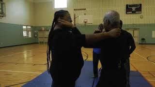 Self Defense class with students|brother teacher teaching class
