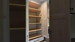 This 5 door fridge + 2 pantry cabinets = unstoppable storage possibilities   