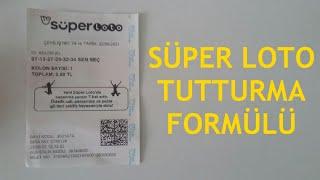 Süper Loto Tutturma Formülü (Garanti Tahminler)