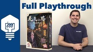 Hanamikoji Full Playthrough - JonGetsGames