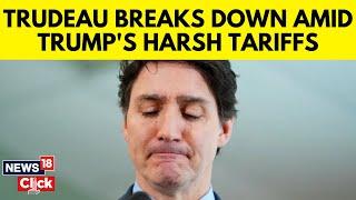 Justin Trudeau Breaks Down Into Tears Over Trump Tariff Policy For Canada | Childcare | Live N18G