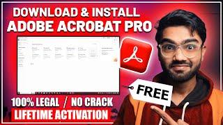 How to Download & Install Adobe Acrobat Pro in PC & Laptop (2024) (No Crack / 100% Legal)