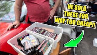 CRAZY SEGA GENESIS GARAGE SALE FIND! / LIVE VIDEO GAME HUNTING