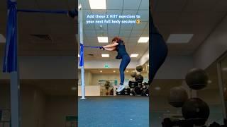 all you need is a resistance band for these intense HIIT drills! #hiit #burnfat #gym #hiitworkout