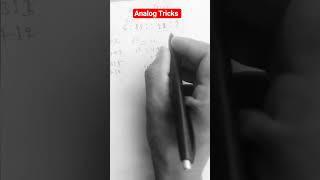 ANALOG TRICKS #rrb #tricks #maths #mathrevision #love #maths #mathstricks