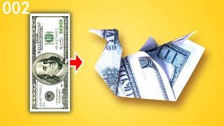 Money swan Origami | Money duck Origami | Money bird Origami