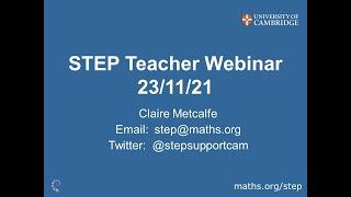 Helping your students to STEP up to university maths