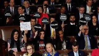 Democrats slammed for ‘weird and gross’ behaviour during Trump’s Congress speech