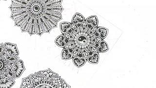 2 Mandala art for beginners || How to draw a MANDALA ART for beginners || Mandala drawing