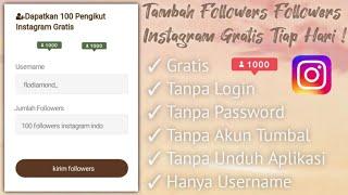 [no login] CARA MENAMBAH RATUSAN FOLLOWERS INSTAGRAM TIKTOK GRATIS TIAP HARI !!