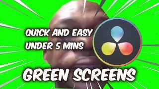 Davinci Resolve 15/16/17 - Easy GREEN SCREEN Tutorial