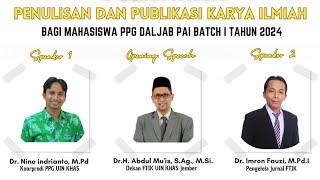 CARA MENERBITKAN ARTIKEL ILMIAH DARI PENELITIAN TINDAKAN KELAS (PTK)