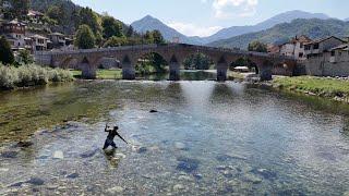 Fly fishing in Bosnia  | Euronymping for native brown and soft mouth trout | Neretva Konjic drone