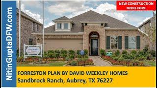 Sandbrock Ranch   Aubrey TX    Forreston Plan By David Weekly Homes